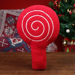 SPDD Red Christmas Cartoon Pillow Soft Plush Living Room Sofa Cushions Crutch Pillow Cushions Christmas