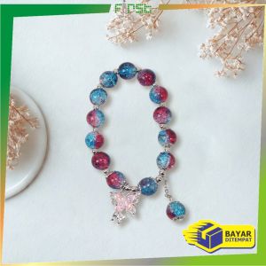 FH-K188 Gelang Manik Manik Aesthetic Crystal Beads Bracelet / Gelang Kupu Wanita Korea Hand Jewelry