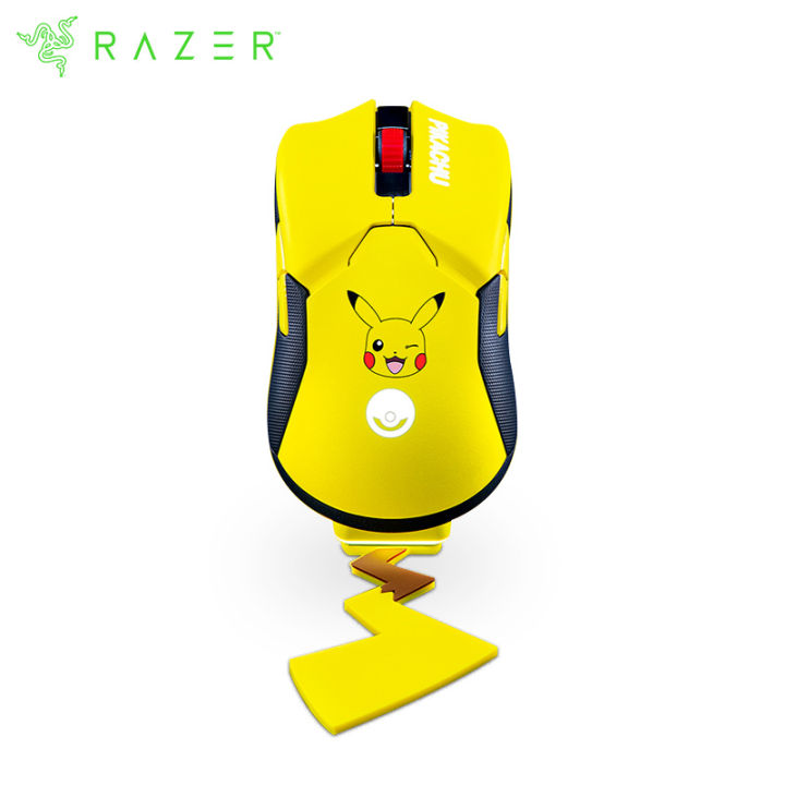 Razer รีโมตคอนโทรลสำหรับเล่นเกม,เมาส์ไร้สายลาย Pokemon Pikachu รุ่น ...