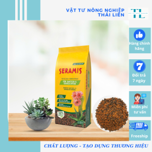 (Túi 2.5 lít) Giá thể trồng cây sen đá xương rồng và cây mọng nước SERAMIS nhập khẩu từ Đức