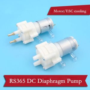 มอเตอร์ RS365เรือน้ำปั๊ม RC ปั๊มทำความเย็น5 ~ 12V มอเตอร์การดูดซับแรงกระแทก/ESC น้ำหล่อเย็นขนาดใหญ่ปั๊มน้ำไหล