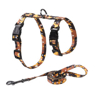 HamshMoc Lightweight Cat Harness Leash Set Soft Adjustable Kitten Puppy Vest With Rope Durable Buckle For Cats Pets Walking Accessories