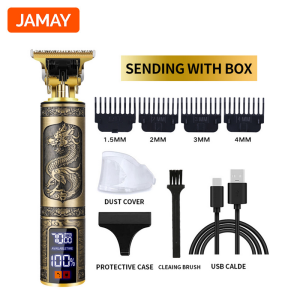 JAMAY T88 Alat Cukur Rambut Elektrik alat cukur anak Mesin Pemangkas Jenggot Keramik Dapat Diisi Ulang USB untuk Pria Alat Penata Wireless Comfortable Shaver Washable Alat Cukur Rambut Elektrik Alat Cukur Rambut Elektrik Isi Ulang Daya PK Kemei