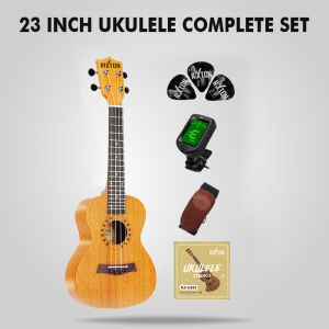 Rixton Ukulele 21 Inch Portable Musical Wooden Instrument Guitar Strings Instruments Complete Sets