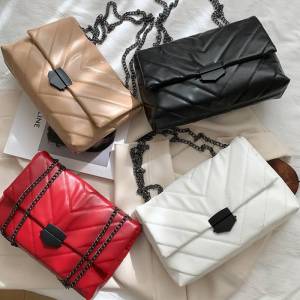New Korean Casual Fashion Simple Style Square Clutch Shoulder Sling Bag Female