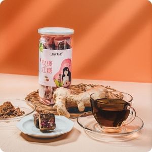 [Herbal Farmer] Ginger Tea with Rose added Red Sugar 15 pieces per bottle 20 gm per piece