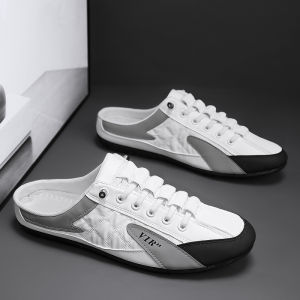 EIFAK Giày Sục Nam Giày Vải Bố Nam Iày Nửa Dép Nam Dép Thời Trang Mùa Hè Giày Vải Nam Mẫu Mới Giày Vải Bố Thời Trang Trẻ Trung Lười Chân Cho Nam