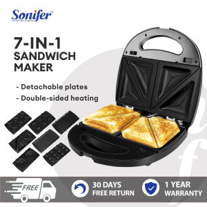 Sonifer 7IN1 Multifunctional Sandwich Maker Breakfast Maker Waffle Maker Sweet Maker