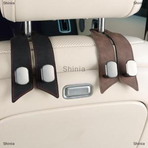 [COD] Shinia ตะขอแขวนที่พิงศรีษะของรถหนังนิ่มแบบพรีเมี่ยมตะขอแขวนคู่ที่แขวนที่ทำจากโลหะผสมรับน้ำหนักได้มากที่แขวนอเนกประสงค์