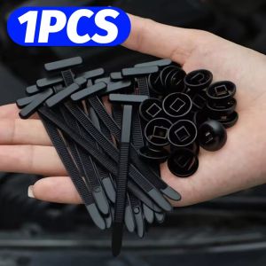 40pcs Heavy Duty Nylon Cable Ties Buckle Universal Car Repair Fastener Auto Trunk Fender Engine Guard Panel Retainer Clip