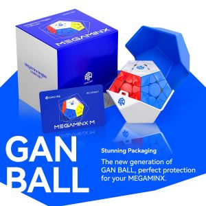 【GAN Official Store】GAN Megaminx Maglev Speed Cube Pentagonal GAN Megaminx M Magnetic Speed Cube Stickerless Magic Cube Educational Puzzle Toy For Kids