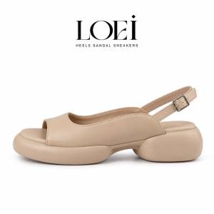 LOEI Kyra 929 Sandal Heels Wanita Platform Slingback Elegan