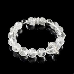 Thousand Crystals and Ten Thousand Beads Natural White Asachite Faceted Crystal Bracelet diy Beaded womens bracelets for live streaming and street vending 2026