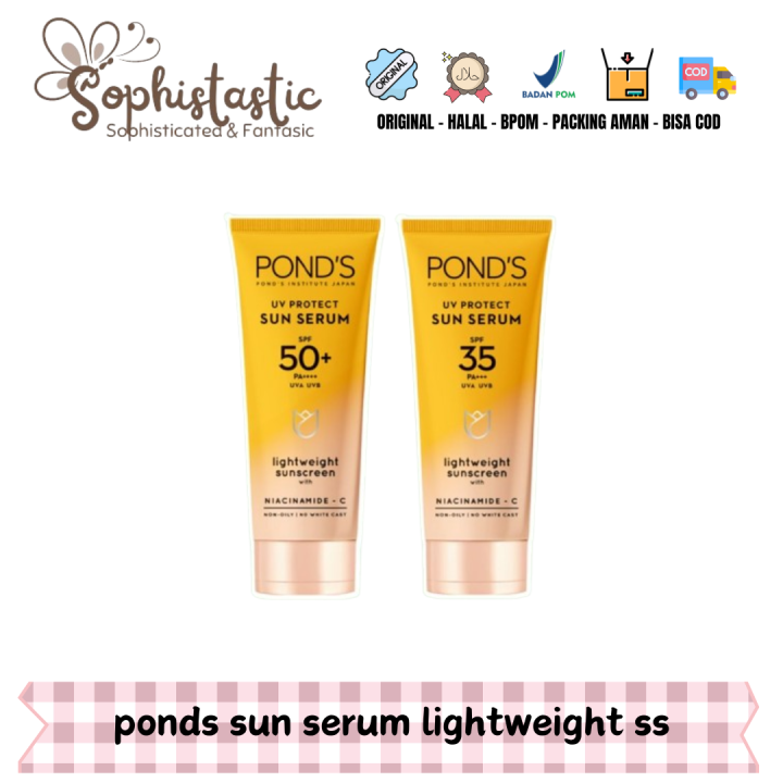 Sps Pond S Ponds Uv Protect Sun Serum Spf Pa Uva Uvb Lightweight Sunscreen With