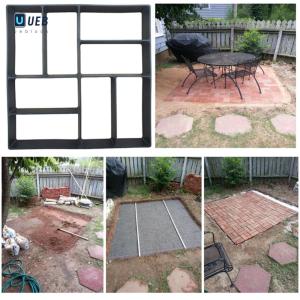 Ueblock✈ Garden Pavement Mold DIY Paving Cement Brick Stone Road Concrete Path Maker