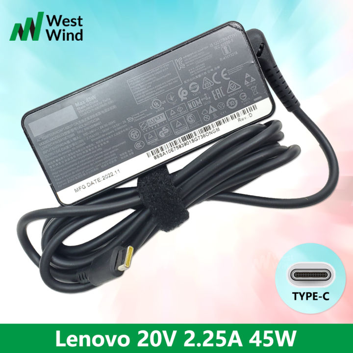 Lenovo ThinkPad Laptop Charger Adapter 45W USB-C Type C for
