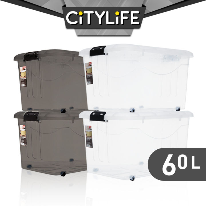 Citylife 60L Large Capacity Stackable Box Storage Container Box With