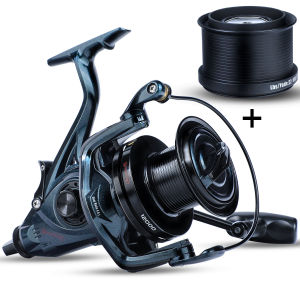 Sougayilang Reel Pancing Drag 25-30Kg Besar Pemintalan Memancing Pening 9000 10000 12000 Seri 13 + 1BB Instant Anti-Membalikkan Belakang Sistem Dengan Suku Line Spul Untuk Berselancar Trolling Memancing.
