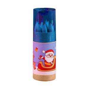 LSMSMAVDS Children Santa Claus Student with Built-in Sharpener Painting Pen Artist Painting Sketch Supplies Gift Drawing Pencils Sketching Pen Christmas Colored Pencils Wooden Pencils