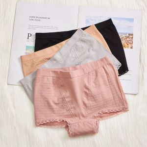 Ladateens Shop: 158 กางเกงในผู้หญิง, กางเกงในขาสั้น แต่งขอบลูกไม้ หลากสี (มีถุงซิปล็อก)