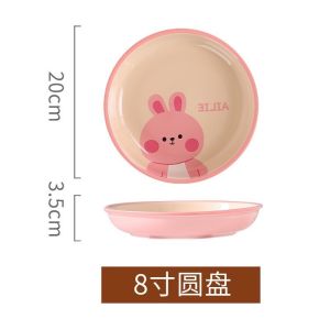 Bát Đĩa Gốm Sứ Decor Bát Ăn Cơm Bát Ăn Chè Chén Dĩa Dễ Thương Bộ Bát Đĩa Thỏ Biu Hồng Đáng yêu Cho Bé Cực Xinh Yêu