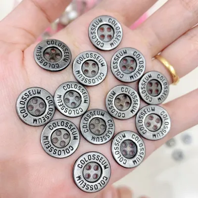 20 nút ( cúc ) áo kim loại 15mm