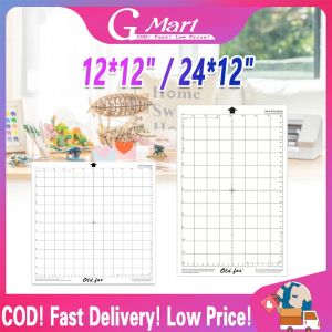 Replacement Cutting Mat Transparent Adhesive Mat with Measuring Grid 12* 12 Inch 24*12 Inch for Cameo Plotter Cricut Machine Transparent-Adhesive-Mat