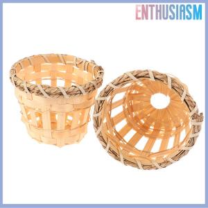 【Enthusiasm】🌟🌟【Hot Sale】🎈 2ชิ้นโคมไฟที่บังแสงโคมไฟแชนเดอเลียร์ถังสานกรงกระเปาะหวายโคมไฟหวายโคมไฟหวายคอทเทจคันทรี