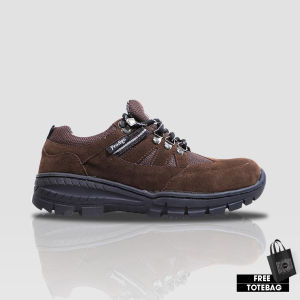 Prodigo * Sepatu Hiking Pria Trikora Brown I Sepatu Olahraga Outdoor Original I Sepatu Gunung Adventure Anti Slip I Sneakers Gunung I Sepatu Low Boots
