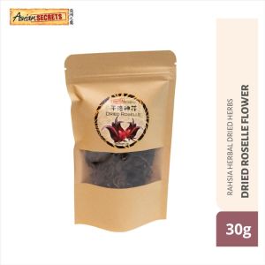 RAHSIA HERBAL ROSELLE KERING | DRIED ROSELLE | 干洛神花 (30g) | Anti-Cancer Antioxidants Relieve Cough and Sore Throat