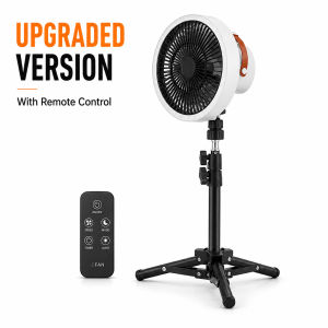 10000mAh Outdoor Camping Fan 3 Speeds LED Light Adjustable Stand Hangable
