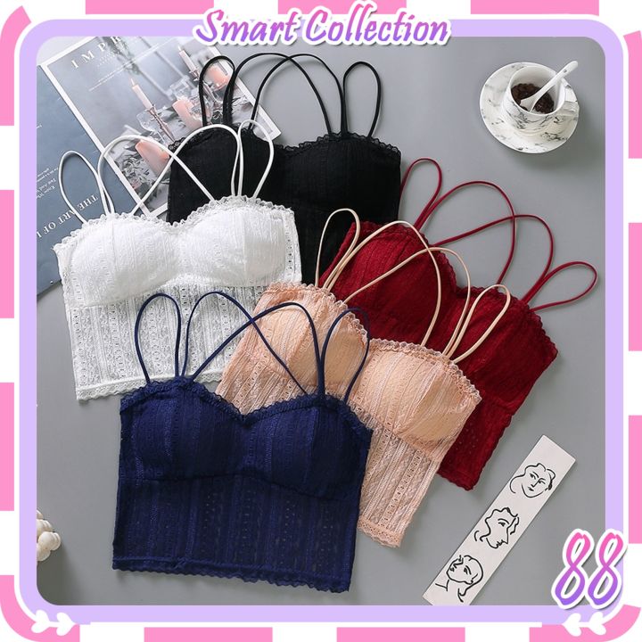 SC BR609 TANK TOP BRA WANITA DENGAN BUSA MOTIF BRUKAT - TANKTOP