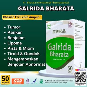 Galrida Bharata Obat Tumor Kanker Benjolan Gondok Tiroid Kista Miom Herbal 100% Original Sudah BPOM