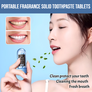 Portable Fragrance Solid Toothpaste Tablets Whitening Toothpaste Probiotic Dental Cleaning Tablets Oral Care Granules