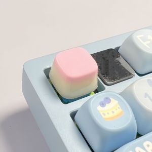 SH Original Dripping Jelly Pudding Keycap Personalized Cross Shaft DIY Keycap DIY Jelly Texture Mechanical Keyboard Key Caps Mechanical Keyboard
