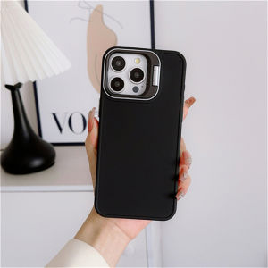 Invisible Folding Metal Camera Holder Bracket Case Samsung A02S A03S A04 A05 A05S A12 A13 A14 A22 A15 A25 A24 A32 A34 A53 A54 A35 A55 A20 A30 A20S A21S Cases Colorful With Glass Lens Matte Clear Hard Phone Cover