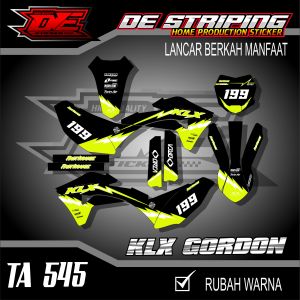 Stiker Decal Full Body Lis Kawasaki KLX GORDON-Stiker Klx Gordon Simpel TA545