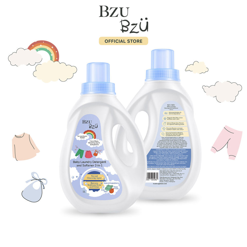 BZU BZU Baby Laundry Detergent and Softener Refill (800ml x 3)