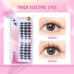 SANIYE (J3003) Bulu Mata Tanam Curly False Eyelash Extension Set Angel Eyelashes Lem Bulu Mata