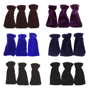 3Pcs Piano Sustain Pedal Cover Pleuche Piano Pedal Protective Cover Case Anti-slip Piano Accessories Pedal Dust Covers