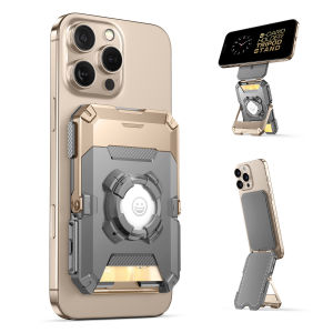 SUPCASE for MagSafe Wallet with AirTag Holder Magnetic Airtag Wallet for Men Hold 5 Cards Adjustable Stand RFID Blocking Phone Stand Card Holder Tripod for iPhone 17/16/15/14/13/12 Series