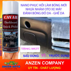 [TẶNG KHĂN + MÚT XỐP]Phục Hồi Nhựa Nhám - Dưỡng Nhựa Nhám - Xịt Bóng Xe Làm Mới Ghế Da Taplo Nội Thất Ô Tô - Dsq Db Polish - ANZEN AUTO