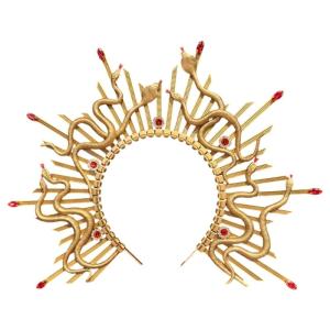 Cổ rắn hairband hairhoop cho phụ nữ cô gái chủ đề tổ chức sự kiện thu thập vương miện Mũ sắt cho phong cách bên hàng ngày