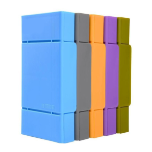 Compactly ABS Hard Drive Container Holds 4x 2.5Inch or 1x3.5Inch HDDs Builts-In EVA Reinforced Shock-Resistant Cushions
