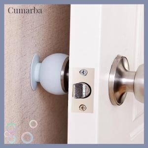 [Cumarba] Cup Type Door Knob Dust Covers Round Rubber Wall Protector Door Handle Bumper Guard Stopper Baby Safety Supplies Crash Pad