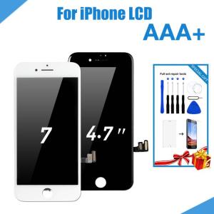 Top Quality For iPhone 7 A1660 LCD Display Touch Screen Digitzer Assembly LCD Replacement Parts + Free Tempered Glass+ Repair Tools