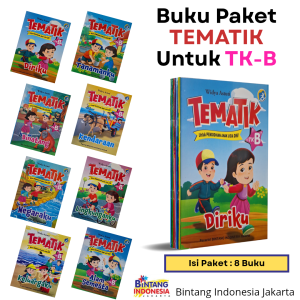 BUKU PAKET TEMATIK TK B (ISI PAKET 8 BUKU) UNTUK ANAK - ANAK