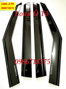 Vè Chắn Mưa Chỉ Inox Xe KIA Carens 2023-24 Mẫu Chỉ Inox Cao Cấp Bộ 04 Thanh Vè Cao Cấp Sẵn Keo Dán 3M