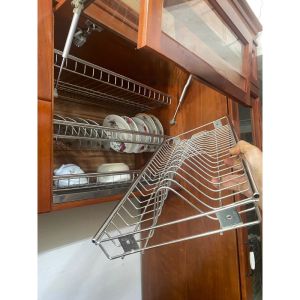 Giá úp bát đĩa lắp tủ bếp inox bán lẻ 1 hàng dầy đẹp giá inox 4 thành hàng đẹp