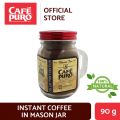 Cafe Puro Instant Coffee In Mason Jar 90g. 